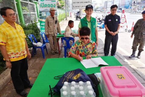 สาธารณสุขเพชรบูรณ์เยี่ยมจุดบริการโครงการป้องกันและลดอุบัติเหตุทางถนนช่วงเทศกาลสงกรานต์ 2562