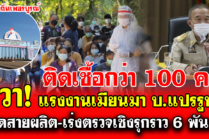 เพชรบูรณ์ปิดโรงงานแปรรูปไก่เครือสหฟาร์ม14วันหลังพบติดโควิดกว่า100คน